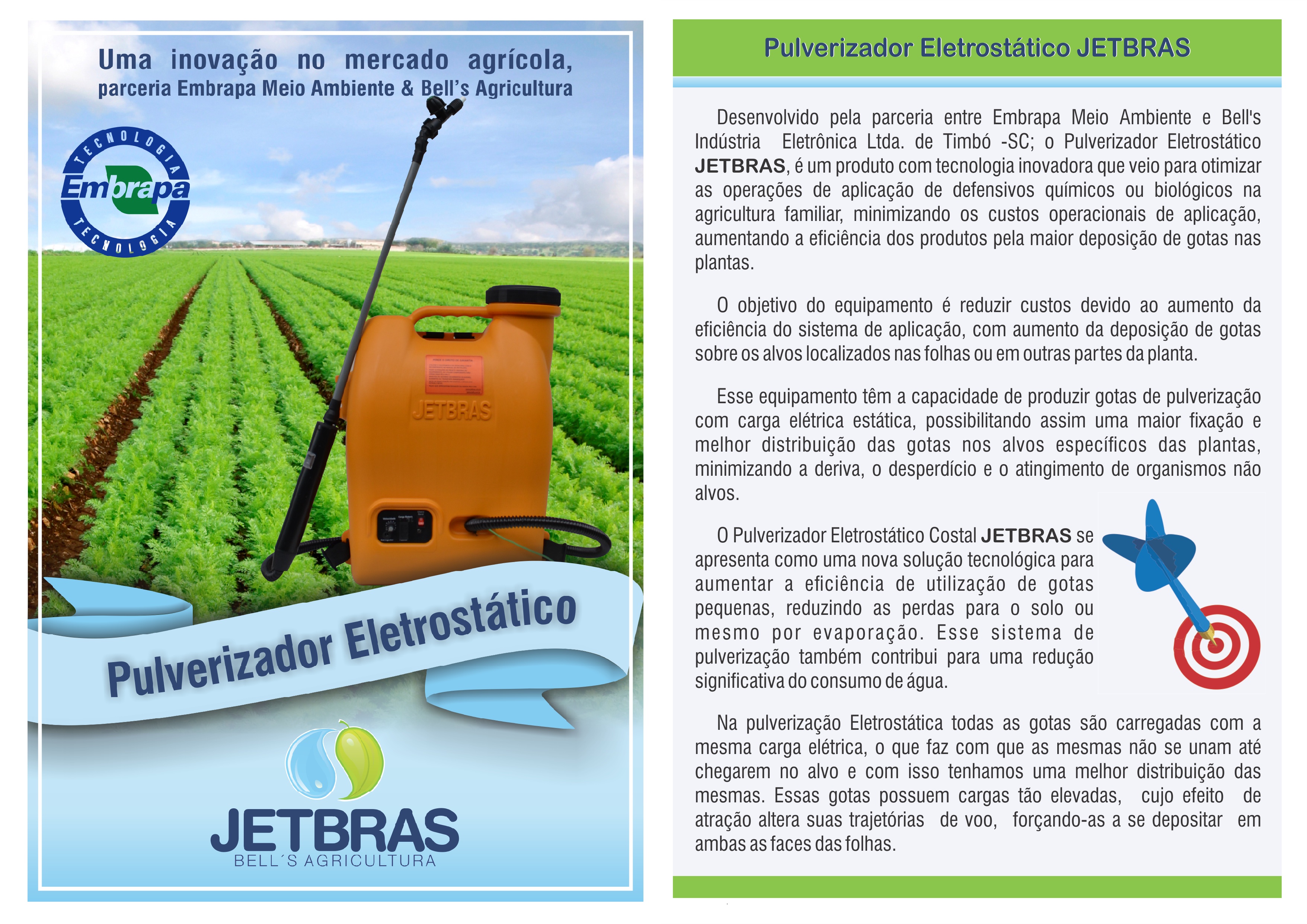 Pulverizador Eletrost&aacute;tico JETBRAS